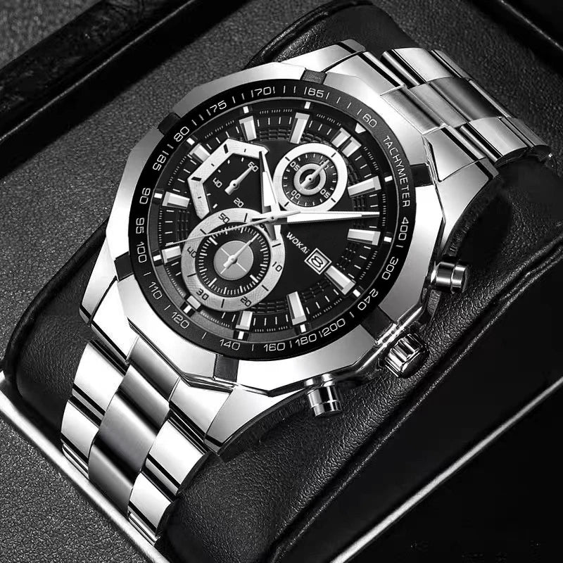 WOKAi DESIGN Quartz Glass Sport Watches Waterproof Classic Fashion Luxury Automatic Watch for Men